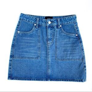 Goldie Jeans  Denim Jean A Line Mini Skirt